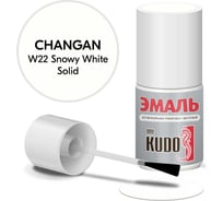 Эмаль автомобильная ремонтная с кисточкой KUDO changan w22 snowy white solid KU-74401 31800519