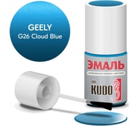 Эмаль автомобильная ремонтная с кисточкой KUDO geely g26 cloud blue металлик KU-74209