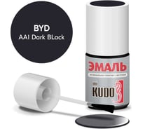 Эмаль автомобильная ремонтная с кисточкой KUDO byd aa1 dark black KU-74303