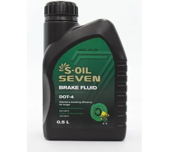 Жидкость тормозная S-OIL SEVEN 7 BREAKE FLUID DOT 4 0.5L E403751 1