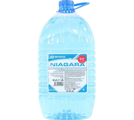 Жидкость омывания стекол NIAGARA 4 л Универсальная незамерзайка до -5 без метанола 001017050008