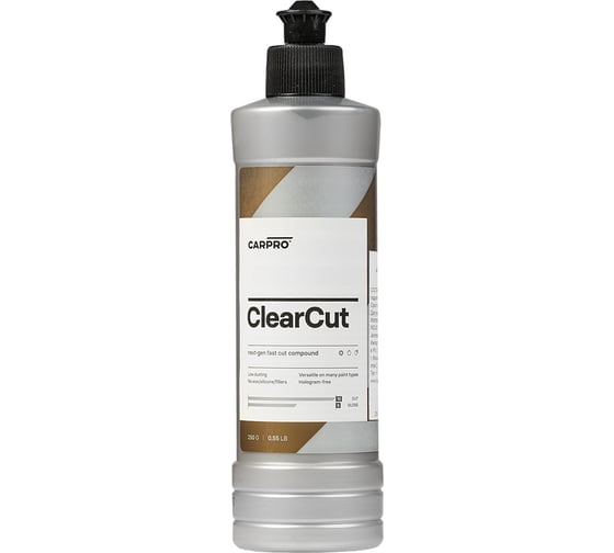 Полироль для кузова CARPRO Clearcut абразивная полировальная паста, 250 ml CP-CC25