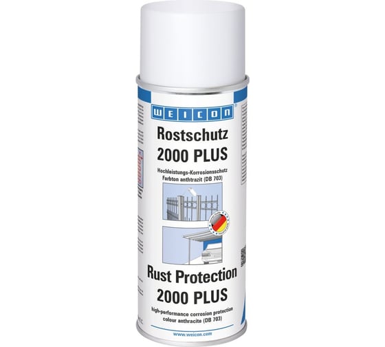 Средство защиты от коррозии WEICON Rust Protection 2000 PLUS серебристо-серое, 400 мл wcn11013400