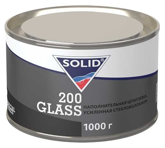 Наполнительная шпатлевка, усиленная стекловолокном Solid 200 GLASS 1000 гр 020.1000 1