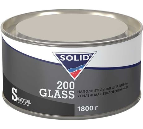 Наполнительная шпатлевка, усиленная стекловолокном Solid 200 GLASS 1800 гр 245.01800
