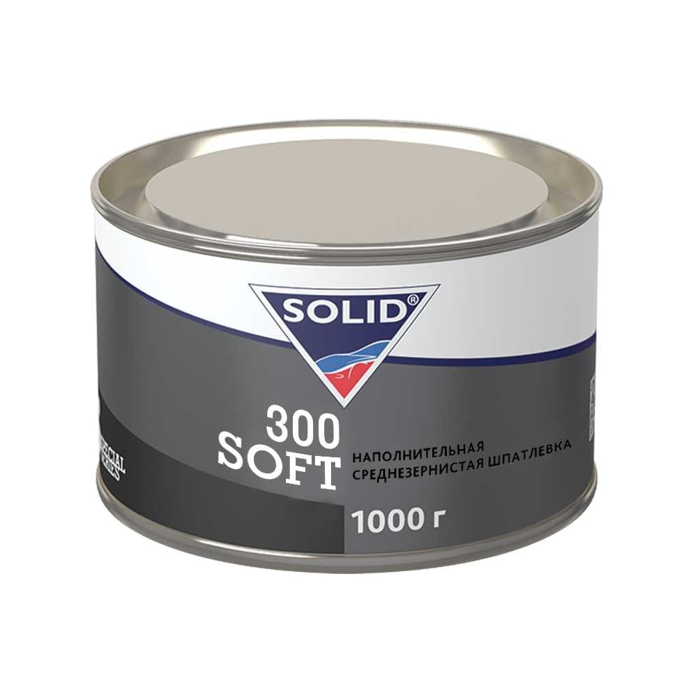 Наполнительная среднезернистая шпатлевка Solid 300 SOFT 1000 гр 242. ...