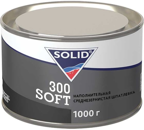 Наполнительная среднезернистая шпатлевка Solid 300 SOFT 1000 гр 242.11000 1