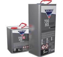 Двухкомпонентный прозрачный лак Solid 700 HS - (5000+2500мл) - 2K лак системы HS 2+1 (в комп. с отвердит.) 320.7500