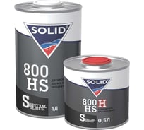 Двухкомпонентный прозрачный лак Solid 800 HS - (1000+500мл) - 2K лак системы HS 2+1 (в комп. с отвердит.) 319.1500