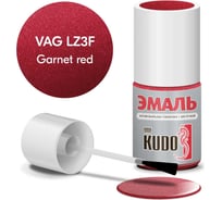 Эмаль автомобильная ремонтная с кисточкой KUDO AUDI LZ3F Garnet red KU-75005