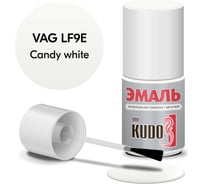 Эмаль автомобильная ремонтная с кисточкой KUDO SKODA LF9E Candy white KU-75303
