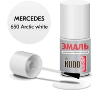 Эмаль автомобильная ремонтная с кисточкой KUDO MERCEDES 650 Arctic white KU-75203