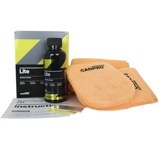 Полироль для кузова CARPRO Cquartz lite kit защитное покрытие, набор, 150 ml CP-10CQL15K 1