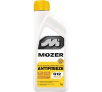 Антифриз Mozer G12 GOLD желтый, канистра 1 кг 4606512