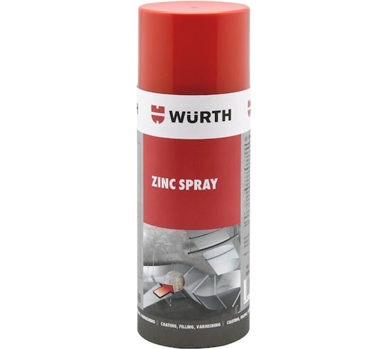 Цинк спрей серый Wurth 400МЛ 0053 12 893113120