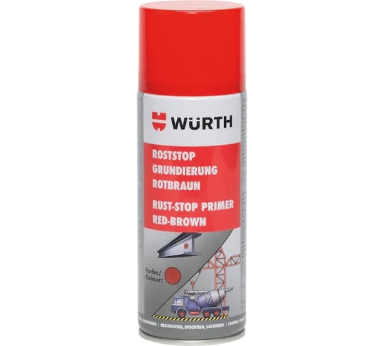 Спрей грунт красно-коричневый Wurth 400МЛ 08932102 053 12
