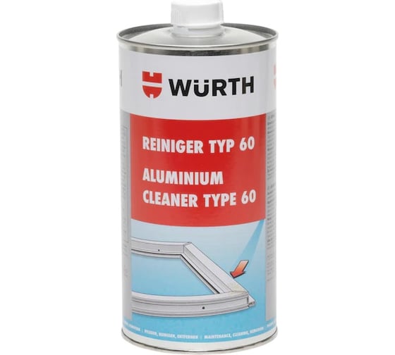 Очиститель алюминия 60 для клея Wurth AL1 1Л 0892130030053 20 1