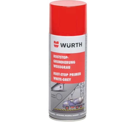 Спрей грунт серый Wurth 400МЛ 08932101 053 12