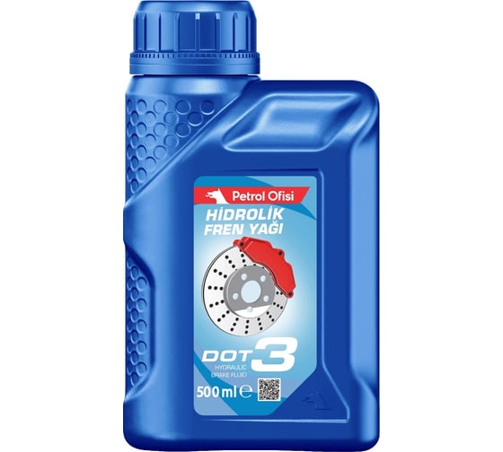 Тормозная жидкость Petrol Ofisi HİDROLİK DOT3, 0,5 л 400001048