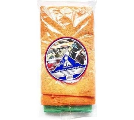 Салфетка МАЯКАВТО Микрофибра 40х50, 1 упаковка - 2 шт 405002