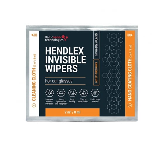Набор салфеток Hendlex "антидождь" Invisible Wipers IW 1