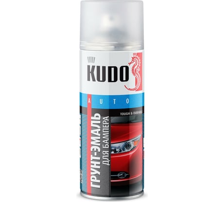 Эмаль для бампера черная KUDO KU-6202