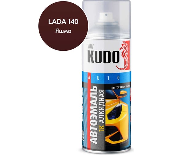 Автомобильная ремонтная эмаль KUDO "Яшма 140" 520 мл 4091 11605042