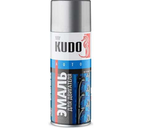Эмаль для двигателя KUDO серебряная KU-5132