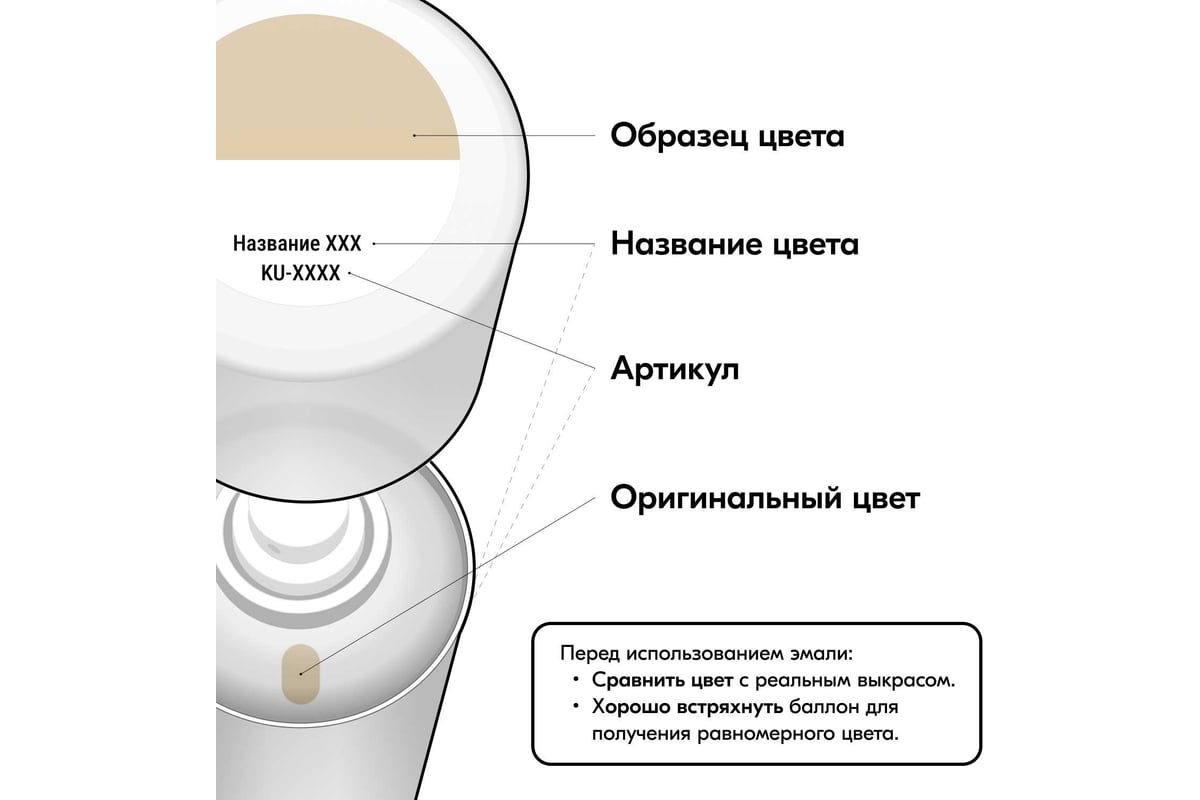 Автомобильная ремонтная эмаль KUDO 