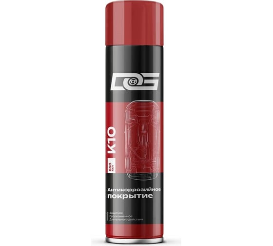 Антикоррозионное покрытие DG черное, прорезиненное, аэрозоль, UNDERCOAT K10