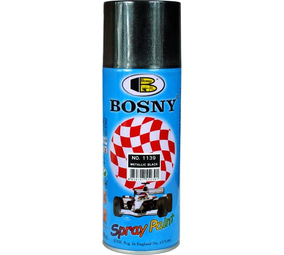 Краска Bosny металлик черный металлик 1139 1