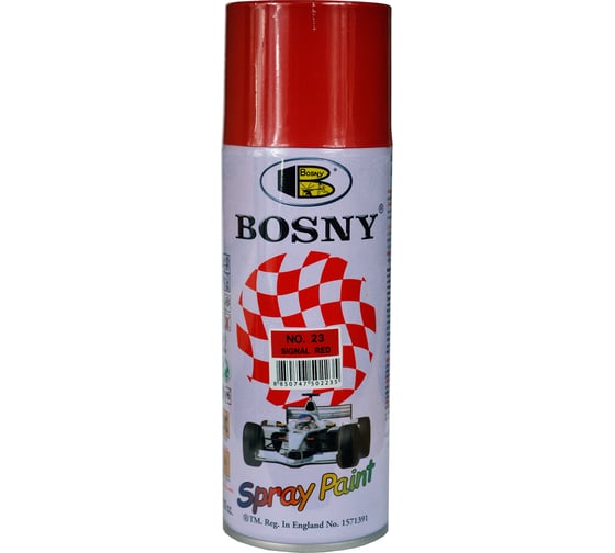 Универсальная краска Bosny красный насыщенный RAL3002 23 1