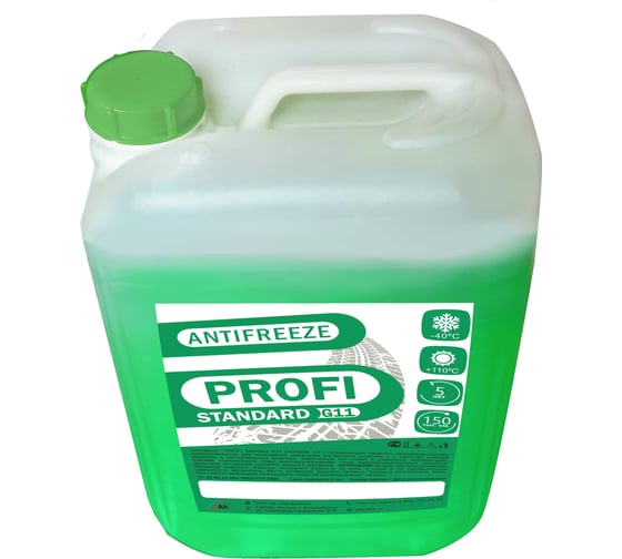 Антифриз PROFI STANDARD зеленый G11 канистра 20 кг 11-35-020