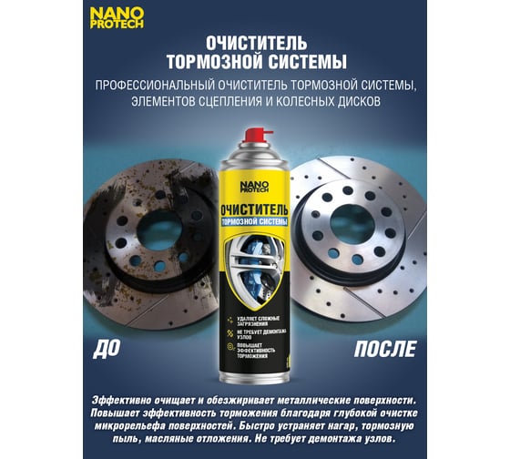 Очиститель для тормозной системы NANOPROTECH 400 мл NPOT0034
