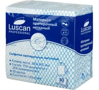 Протирочный нетканый материал Luscan Professional Prof синий, 110 г, 33,5х34,5 см, 30 луп 1855549