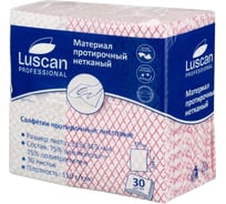 Протирочный нетканый материал Luscan Professional Prof красный, 110 г, 33,5х34,5 см, 30 луп 1855546