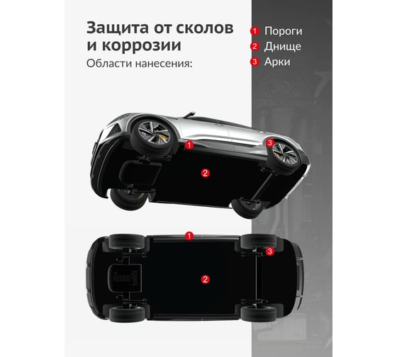 Антигравий (черный) KUDO KU-5222