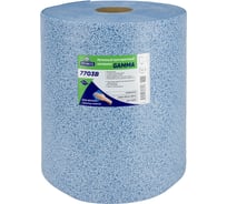 Нетканый протирочный материал PROBOS GAMMA 7703B, 70 г/м2, голубой, V-тиснение, 32x36см, 500л/рулон 7703B500