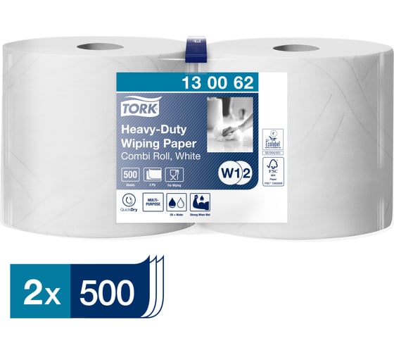 Индустриальная бумага TORK арт. 130062 Adv Wiper 430 Performance 2 рул. в уп. 11107 1