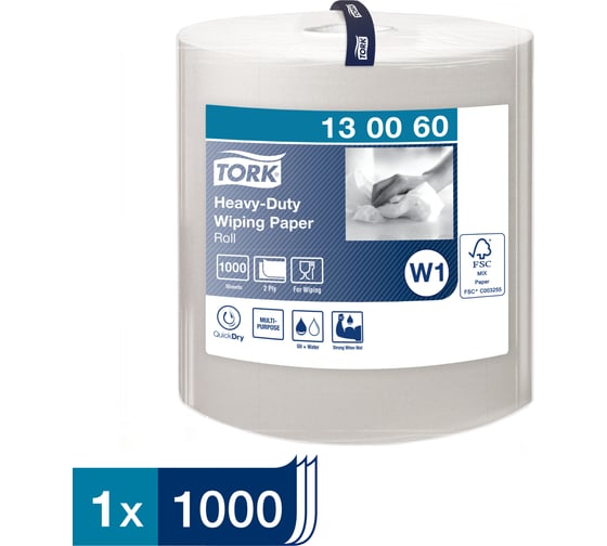 Индустриальная бумага TORK арт. 130060 Adv Wiper 430 W1 Performance 11106 1