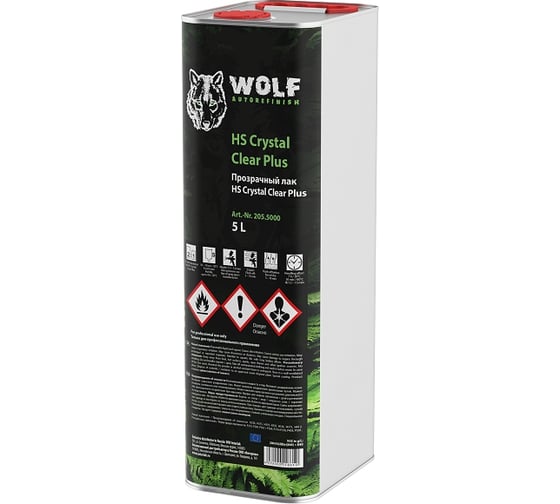 Прозрачный лак Wolf HS Crystal Clear Plus 5л 205.5000