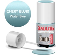 Эмаль автомобильная ремонтная с кисточкой KUDO CHERY BLU10 ICE WATER BLUE металлик KU-74021