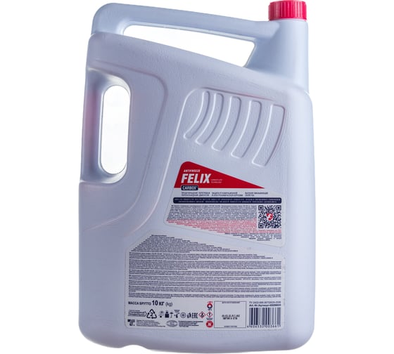 Антифриз FELIXCARBOX -45 G-12+, 10кг, красный 430206020