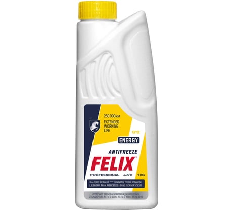 Антифриз FELIX ENERGY-45 1 кг, желтый 430206026