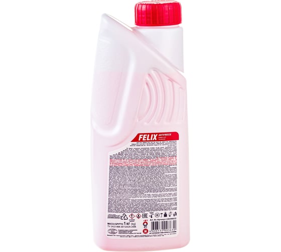 Антифриз FELIX CARBOX -40 G-12+, 1кг, красный 430206032