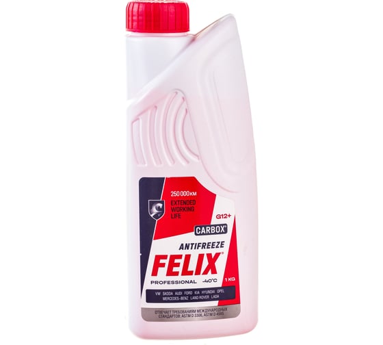 Антифриз FELIX CARBOX -40 G-12+, 1кг, красный 430206032