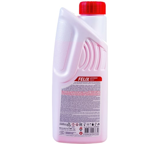 Антифриз FELIX CARBOX -40 G-12+, 1кг, красный 430206032