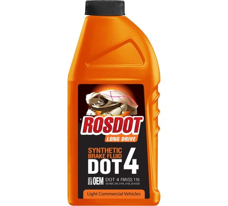 Тормозная жидкость ROSDOT РосДот-4 Тосол Синтез LONG DRIVE 455 г 430120003