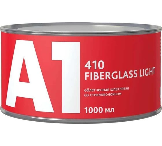 Облегченная шпатлевка со стекловолокном A1 410 FIBERGLASS LIGHT (1000 мл) 410FL-1000 1