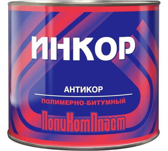 Антикоррозионное битумное покрытие-праймер ПолиКомпласт Инкор 2 кг PT180363